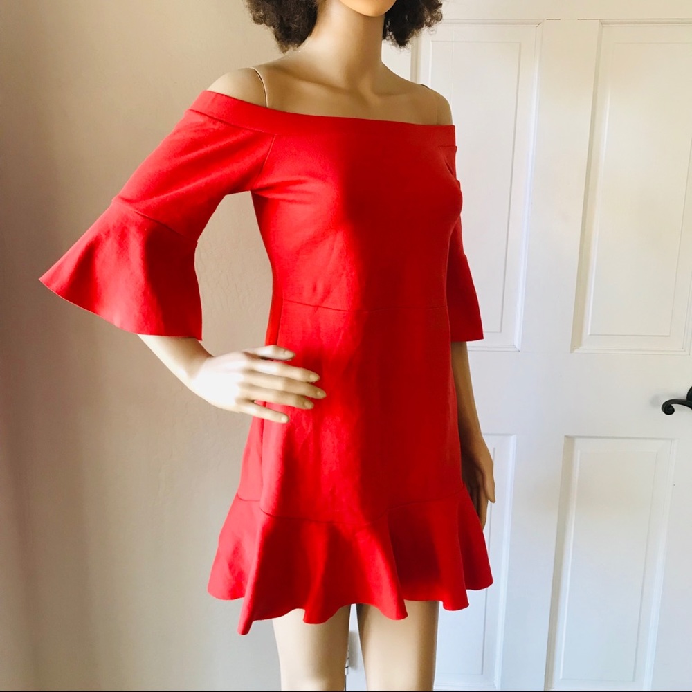 Free People orange cotton summer dress size small